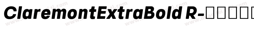 ClaremontExtraBold R字体转换